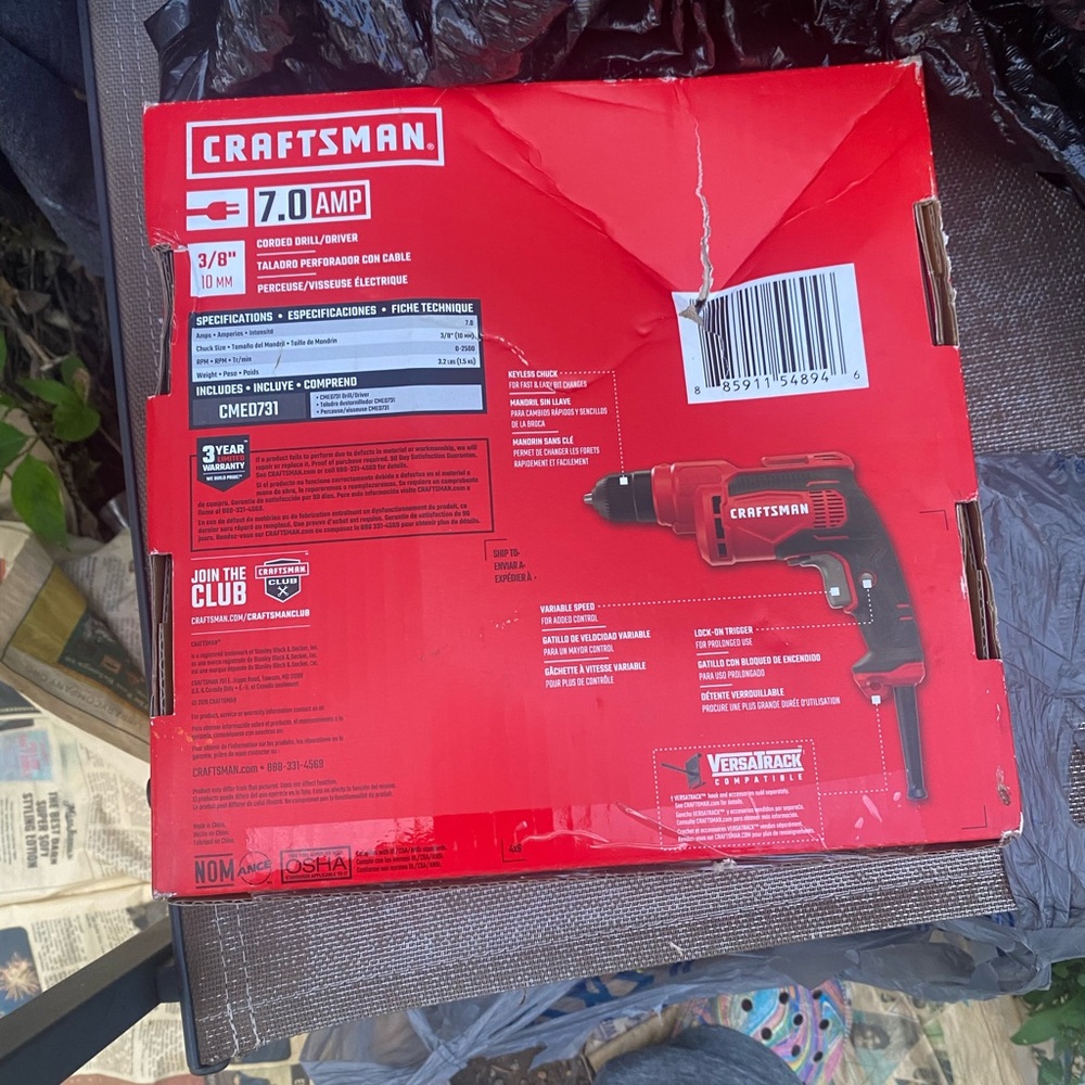 New craftsman drill electric